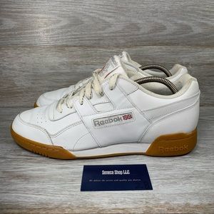 Reebok Classic Workout Plus White Sneakers Tennis Shoes